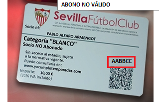 Abono de ejemplo